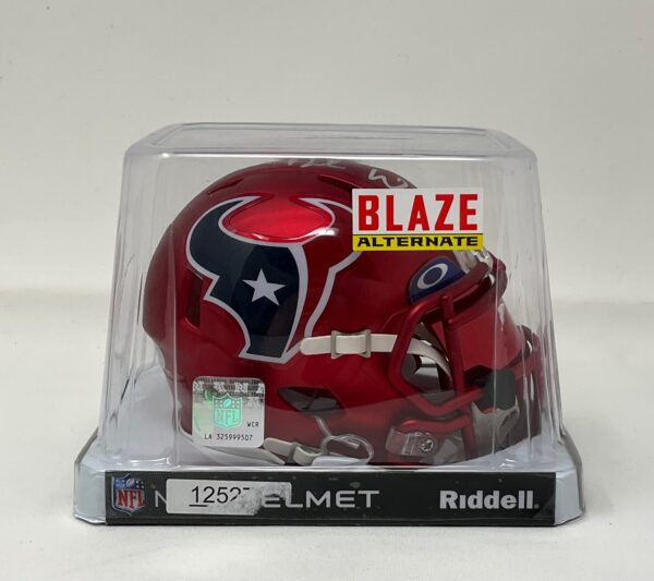 Deshaun Watson Autographed Houston Texans Mini Blaze Helmet With Visor Beckett