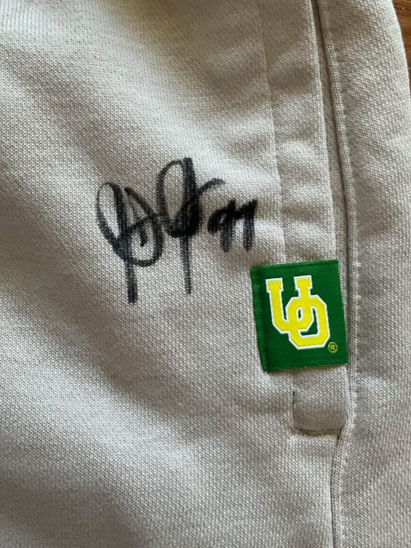 Jalen Jelks Autographed Oregon Ducks Football Player Worn Team Issued Nike Pants - Image 2