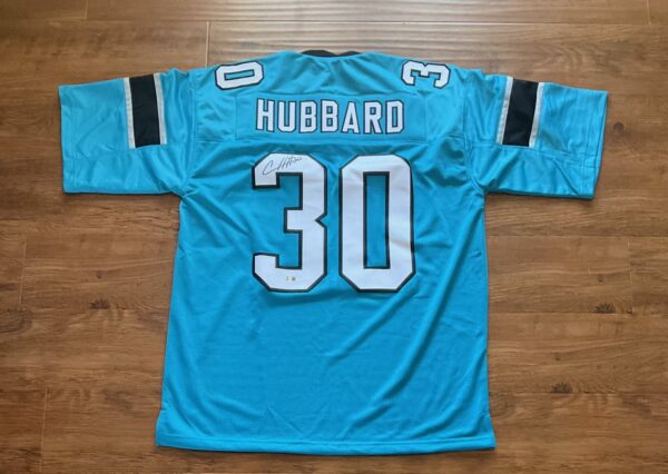 Chuba Hubbard Autographed Carolina Panthers Pro Style Jersey Beckett