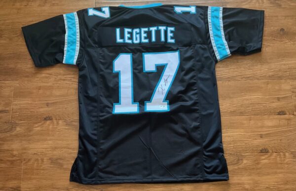 Xavier Legette Autographed Carolina Panthers Pro Style Jersey Beckett