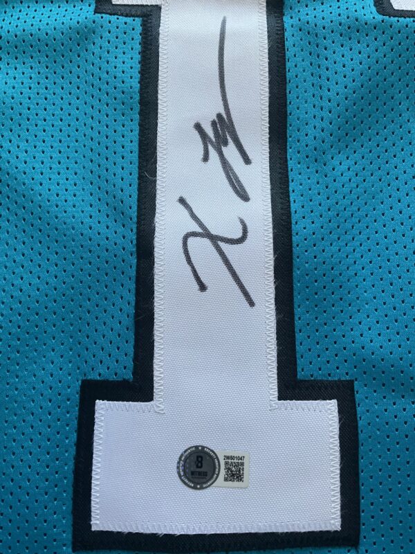 Xavier Legette Autographed Carolina Panthers Pro Style Jersey Beckett - Image 2