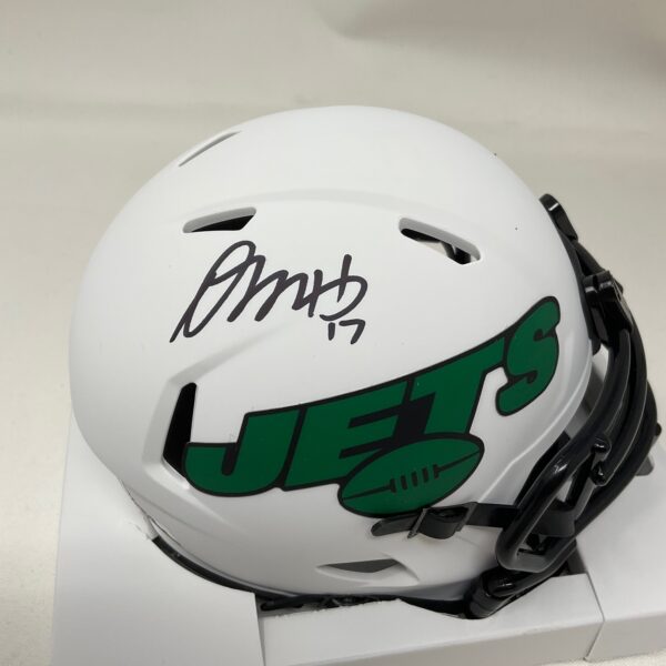 Davante Adams Autographed New York Jets Lunar Eclipse Mini Helmet Beckett - Image 4
