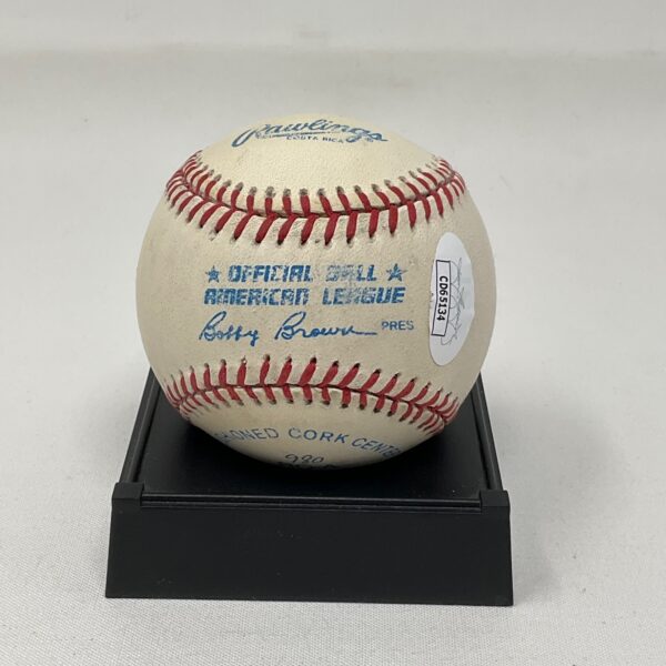 Nolan Ryan Autographed Houston Astro’s OAL Baseball JSA COA - Image 2