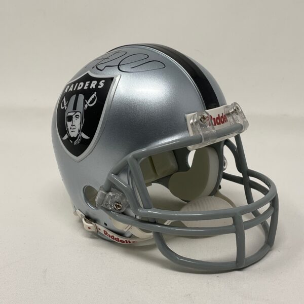 JaMarcus Russell Autographed Oakland/Las Vegas Raiders Mini Helmet JSA COA - Image 3