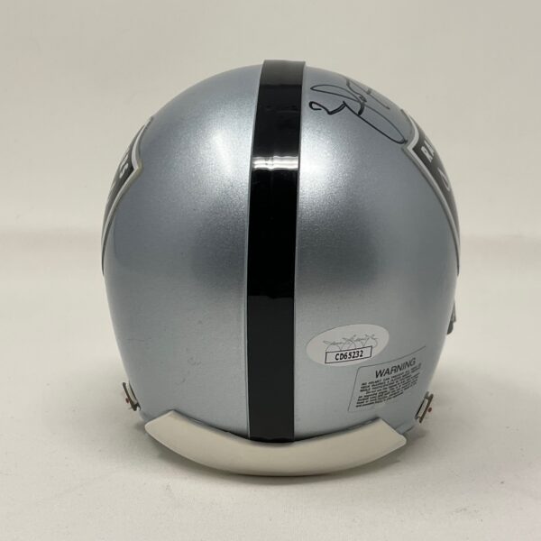 JaMarcus Russell Autographed Oakland/Las Vegas Raiders Mini Helmet JSA COA - Image 5