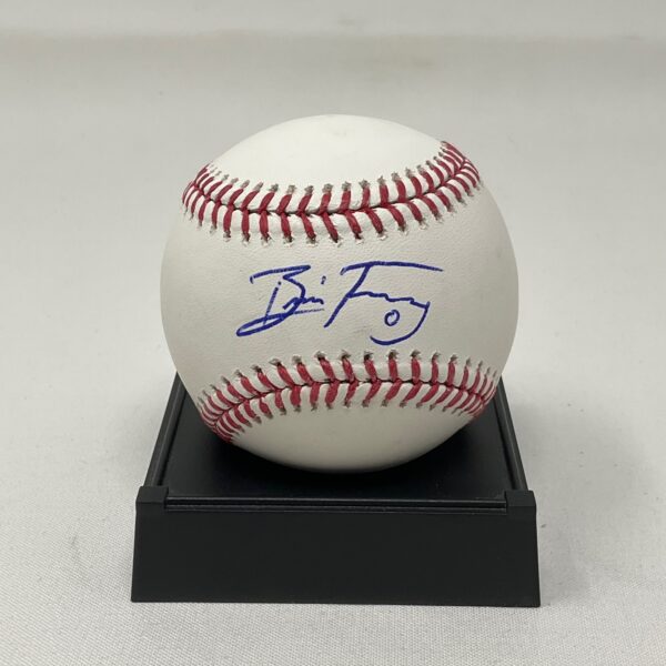 Brice Turang Autographed Milwaukee Brewers ROML Baseball JSA COA