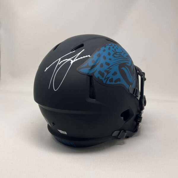 Trevor Lawrence Autographed Jacksonville Jaguars Full Size Eclipse Helmet Fanatics - Image 2