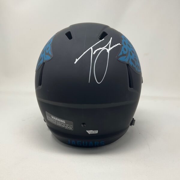 Trevor Lawrence Autographed Jacksonville Jaguars Full Size Eclipse Helmet Fanatics - Image 7