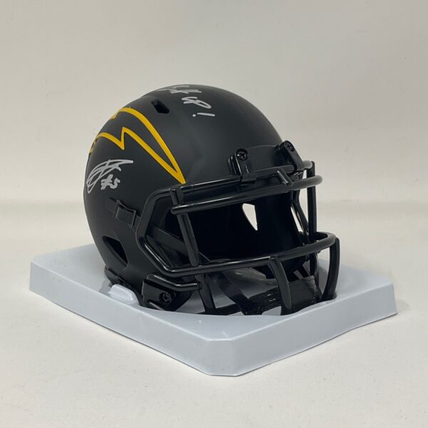 Joshua Palmer Autographed Los Angeles Chargers Mini Eclipse Helmet JSA COA - Image 5