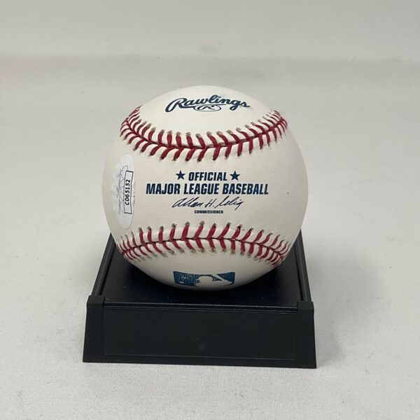 Channing Frye Autographed NBA New York Knicks ROML Baseball JSA COA - Image 3