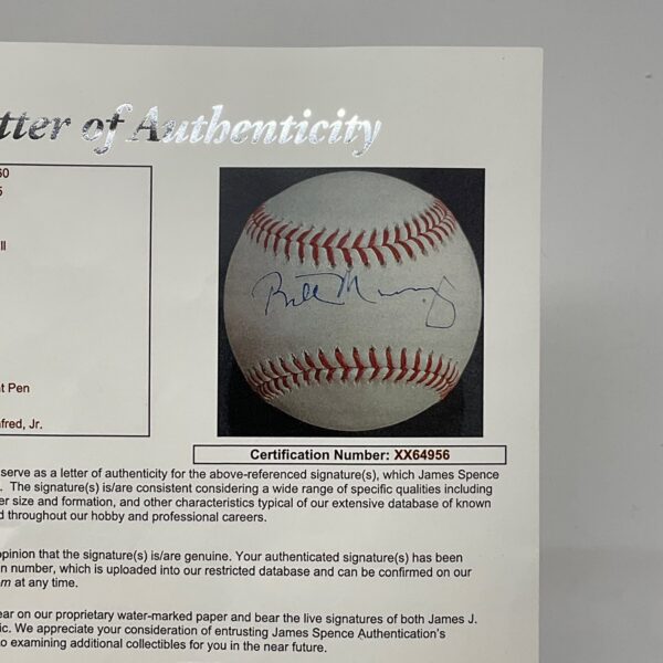 Bill Murray Autographed Actor Comedian Ghostbusters Caddyshack ROML Baseball JSA LOA - Image 8