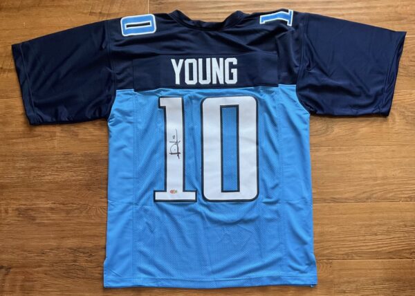 Vince Young Autographed Tennessee Titans Pro Style Jersey PIA
