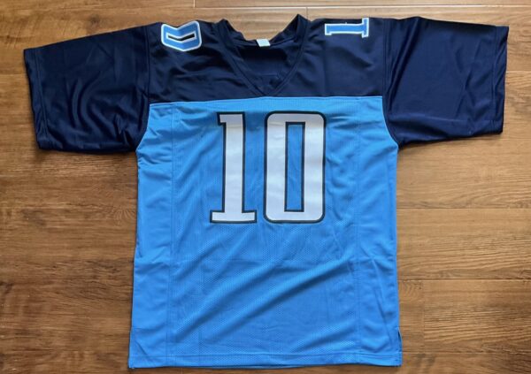 Vince Young Autographed Tennessee Titans Pro Style Jersey PIA - Image 3