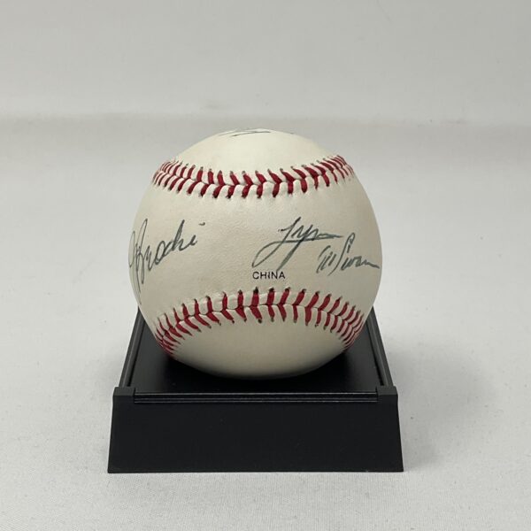 Ken Anderson Lynn Swann James Brooks Autographed NFL Bengals Steelers Babe Ruth League Baseball JSA COA