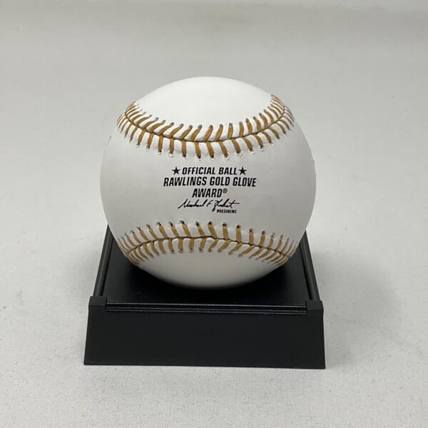 Devon White Autographed Toronto Blue Jays Gold Glove Award ROML Baseball JSA COA - Image 3