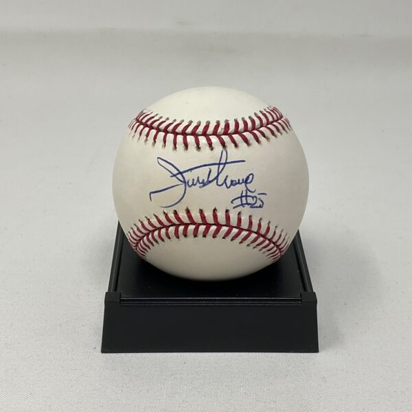 Jim Thome Autographed Cleveland Indians ROML Baseball JSA COA