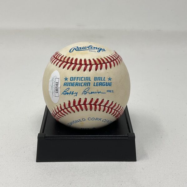 Yogi Berra Autographed New York Yankees OAL Baseball JSA COA - Image 2