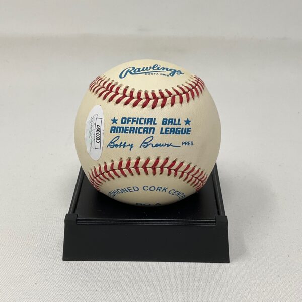 Reggie Jackson Autographed New York Yankees OAL Baseball JSA COA - Image 2