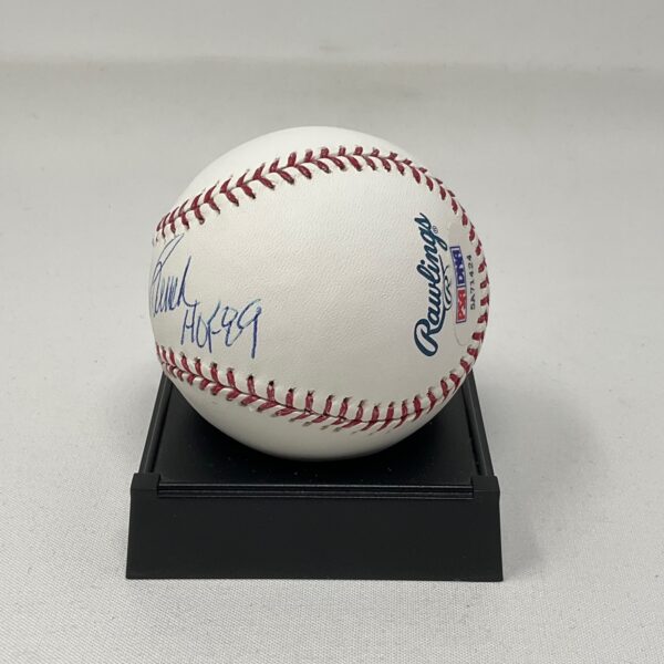 Johnny Bench Autographed Cincinnati Reds HOF 89 ROML Baseball PSA/DNA COA - Image 2