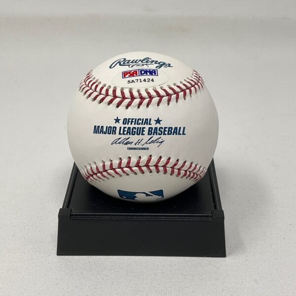 Johnny Bench Autographed Cincinnati Reds HOF 89 ROML Baseball PSA/DNA COA - Image 3