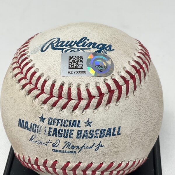 Game Used 9/14/15 Yankees VS Rays Logan Forsythe Double off Justin Wilson ROML Baseball MLB COA - Image 2