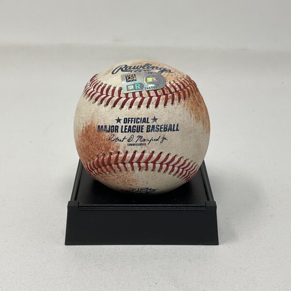 Game Used 7/6/23 Phillies VS Rays Jose Siri Single off Christopher Sanchez Rays 25th Anniversary Baseball MLB COA