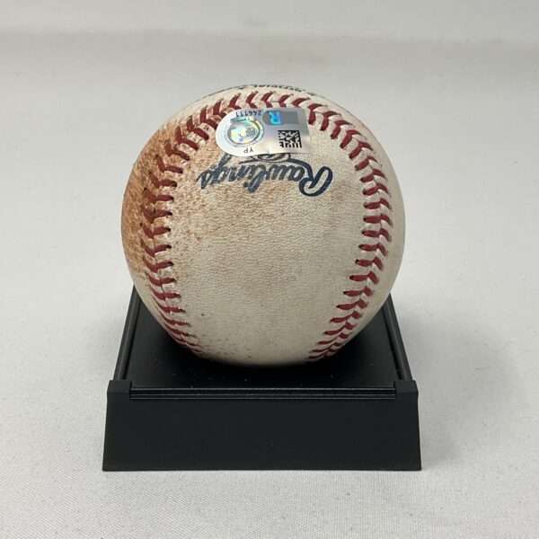 Game Used 7/6/23 Phillies VS Rays Jose Siri Single off Christopher Sanchez Rays 25th Anniversary Baseball MLB COA - Image 3