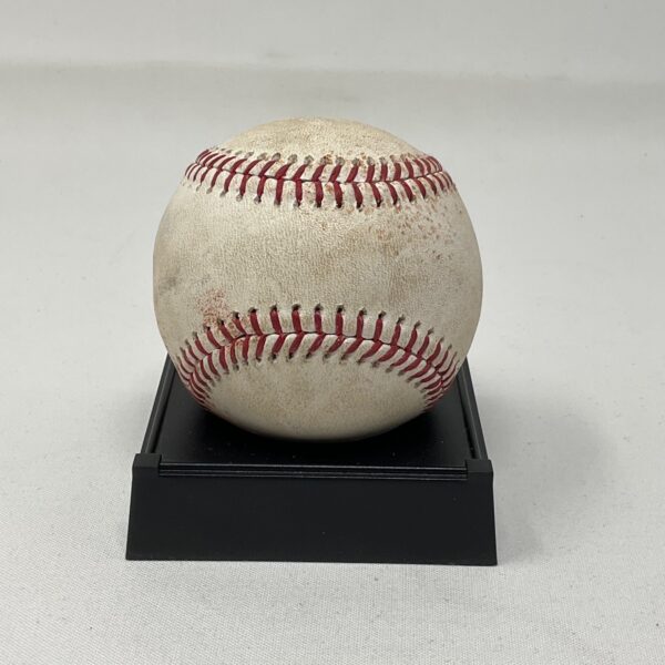 Game Used 7/6/23 Phillies VS Rays Jose Siri Single off Christopher Sanchez Rays 25th Anniversary Baseball MLB COA - Image 5