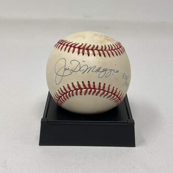 Joe DiMaggio Autographed New York Yankees 938/1941 Limited Edition OAL Baseball JSA LOA