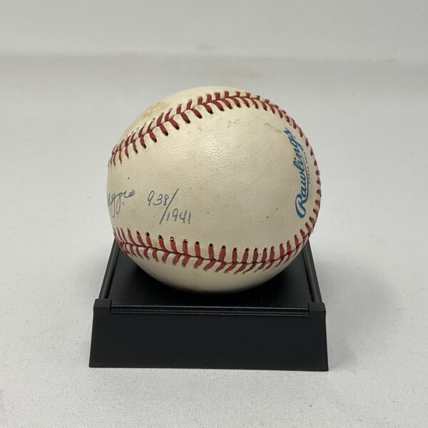 Joe DiMaggio Autographed New York Yankees 938/1941 Limited Edition OAL Baseball JSA LOA - Image 2