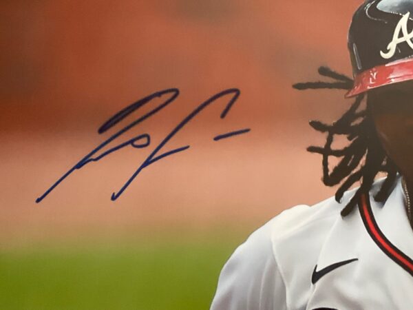 Ronald Acuna Autographed Atlanta Braves 16X20 Photo JSA COA - Image 2
