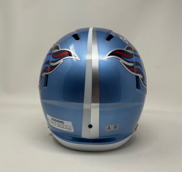 Chris Johnson Autographed Tennessee Titans Full Size FLASH Helmet Beckett - Image 4