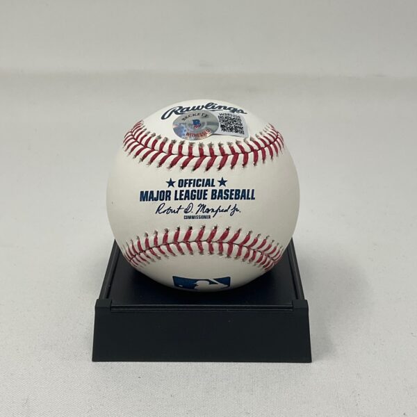 Mac Jones Autographed NFL San Francisco 49ers ROML Baseball Beckett - Image 2
