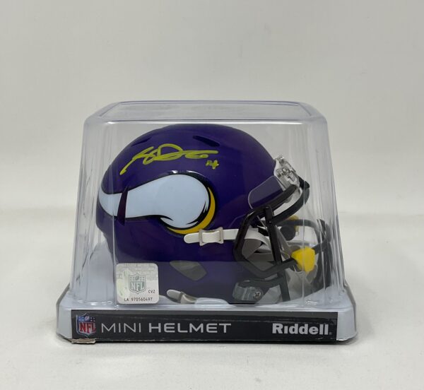 Sam Darnold Autographed Minnesota Vikings Mini Speed Helmet With Clear Visor Beckett