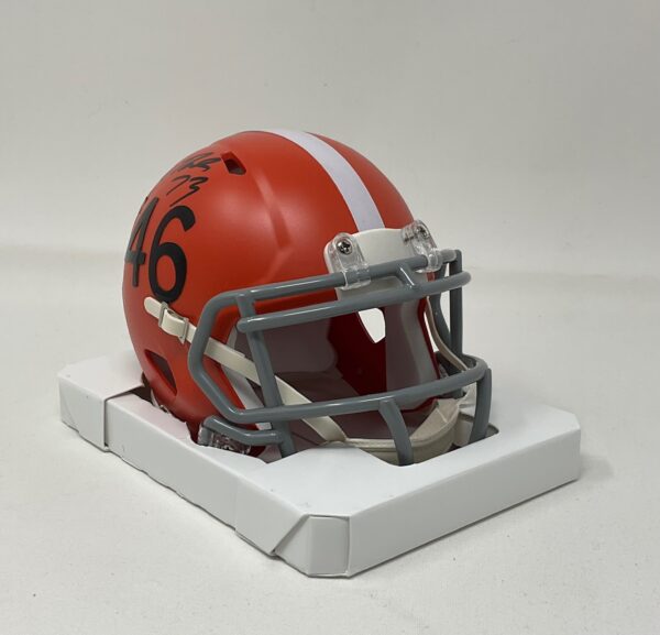 Joe Thomas Autographed Cleveland Browns Mini Eclipse Helmet Beckett - Image 4