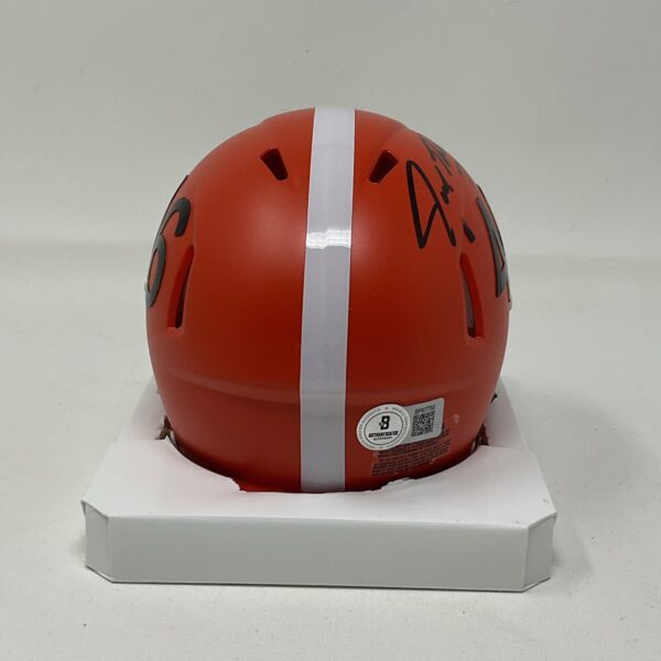 Joe Thomas Autographed Cleveland Browns Mini Eclipse Helmet Beckett - Image 5