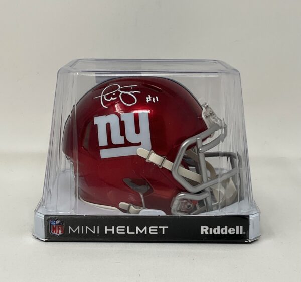 Phil Simms Autographed New York Giants FLASH Mini Helmet Fanatics