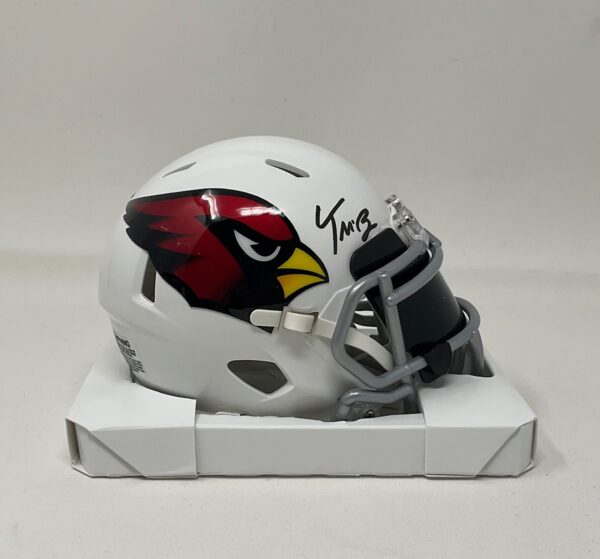 Trey McBride Autographed Arizona Cardinals Speed Mini Helmet With Visor Fanatics - Image 2