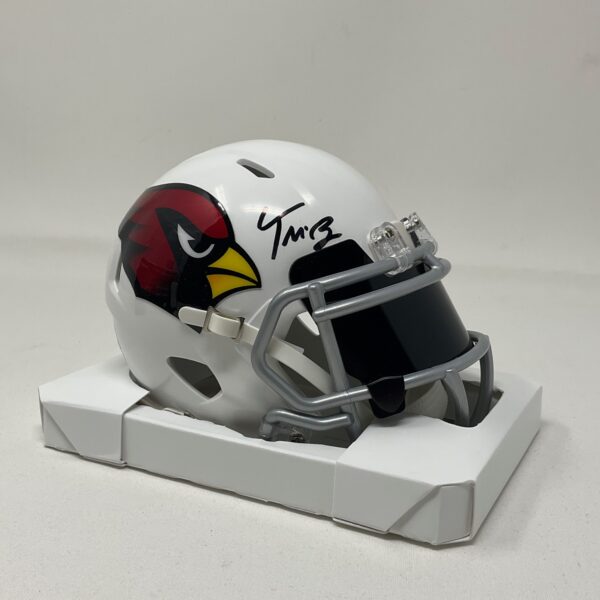 Trey McBride Autographed Arizona Cardinals Speed Mini Helmet With Visor Fanatics - Image 4