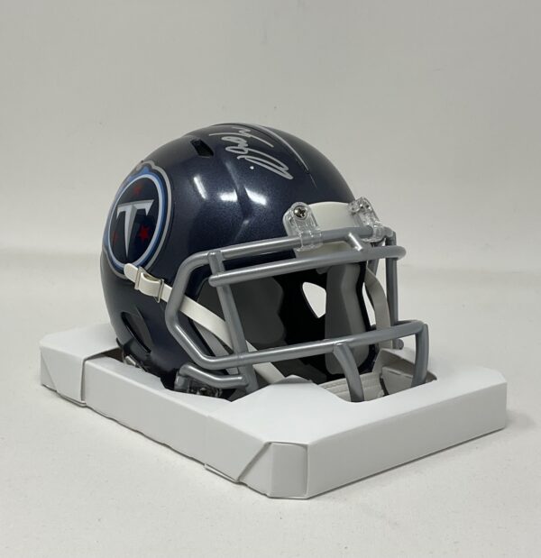 Tony Pollard Autographed Tennessee Titans Speed Mini Helmet Beckett - Image 4