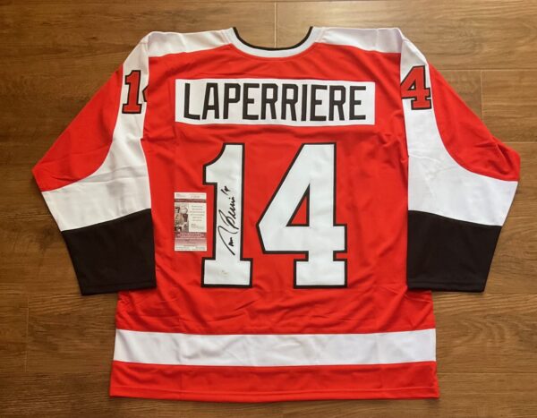 Ian Laperriere Autographed Philadelphia Flyers Pro Style Hockey Jersey JSA COA