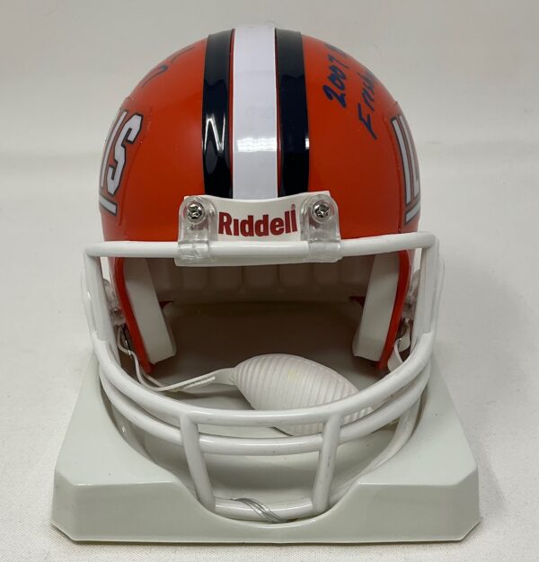 Arrelious Benn Autographed Illinois Fighting Illini College Mini Helmet JSA COA - Image 5