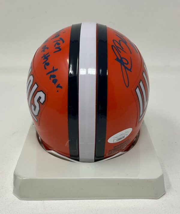 Arrelious Benn Autographed Illinois Fighting Illini College Mini Helmet JSA COA - Image 6