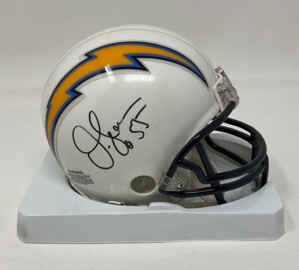 Rare Junior Seau Autographed San Diego Chargers Mini Helmet JSA LOA - Image 2