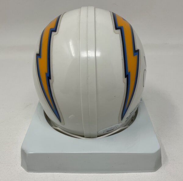 Rare Junior Seau Autographed San Diego Chargers Mini Helmet JSA LOA - Image 6