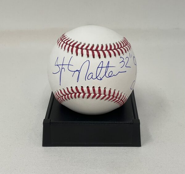 Stephane Matteau Autographed NHL New York Rangers 94 Cup ROML Baseball JSA COA