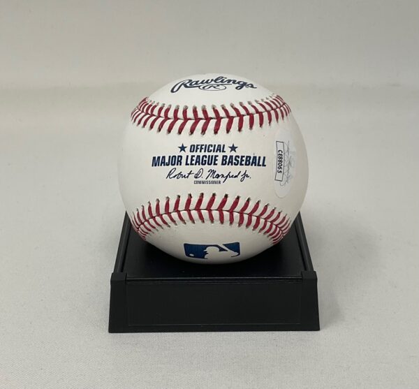Stephane Matteau Autographed NHL New York Rangers 94 Cup ROML Baseball JSA COA - Image 3