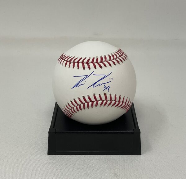 Kevin Kiermaier Autographed Tampa Bay Rays ROML Baseball JSA COA