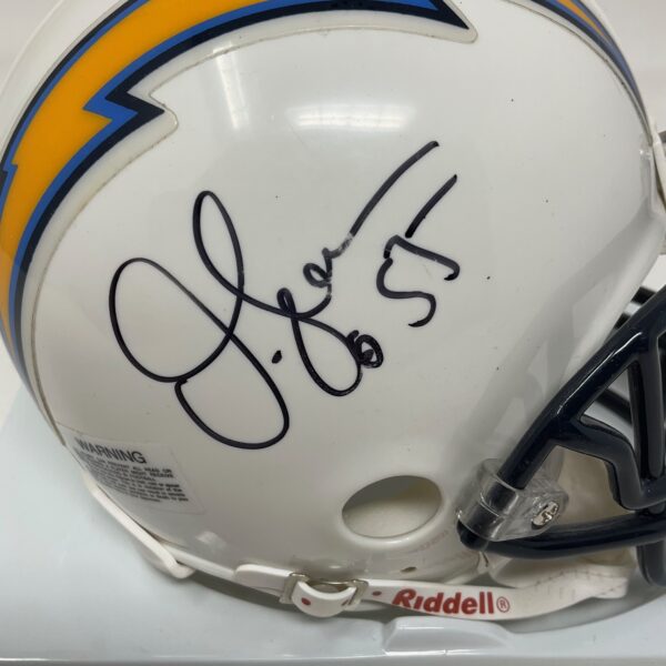 Rare Junior Seau Autographed San Diego Chargers Mini Helmet JSA LOA - Image 3