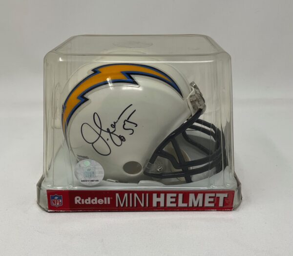 Rare Junior Seau Autographed San Diego Chargers Mini Helmet JSA LOA